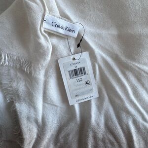 Two-Tone Beige and Cream Scarf